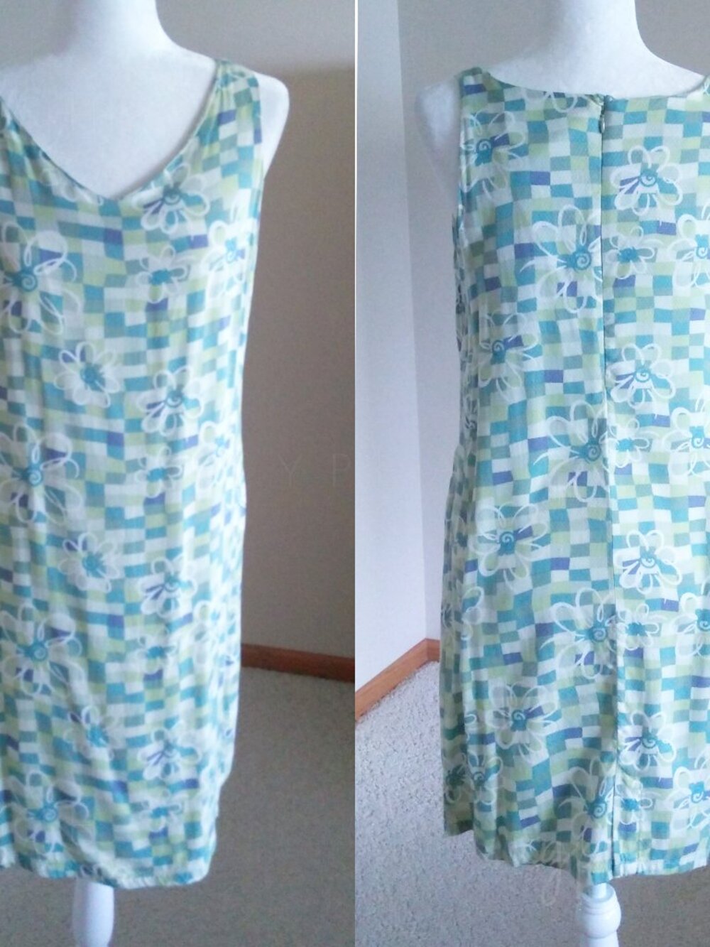 Sportif Vintage Dress Medium Resort Wear Athleisure Coastal Chic Coconut Girl - Picture 2 of 11
